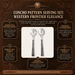Concho Pattern Serving Set  