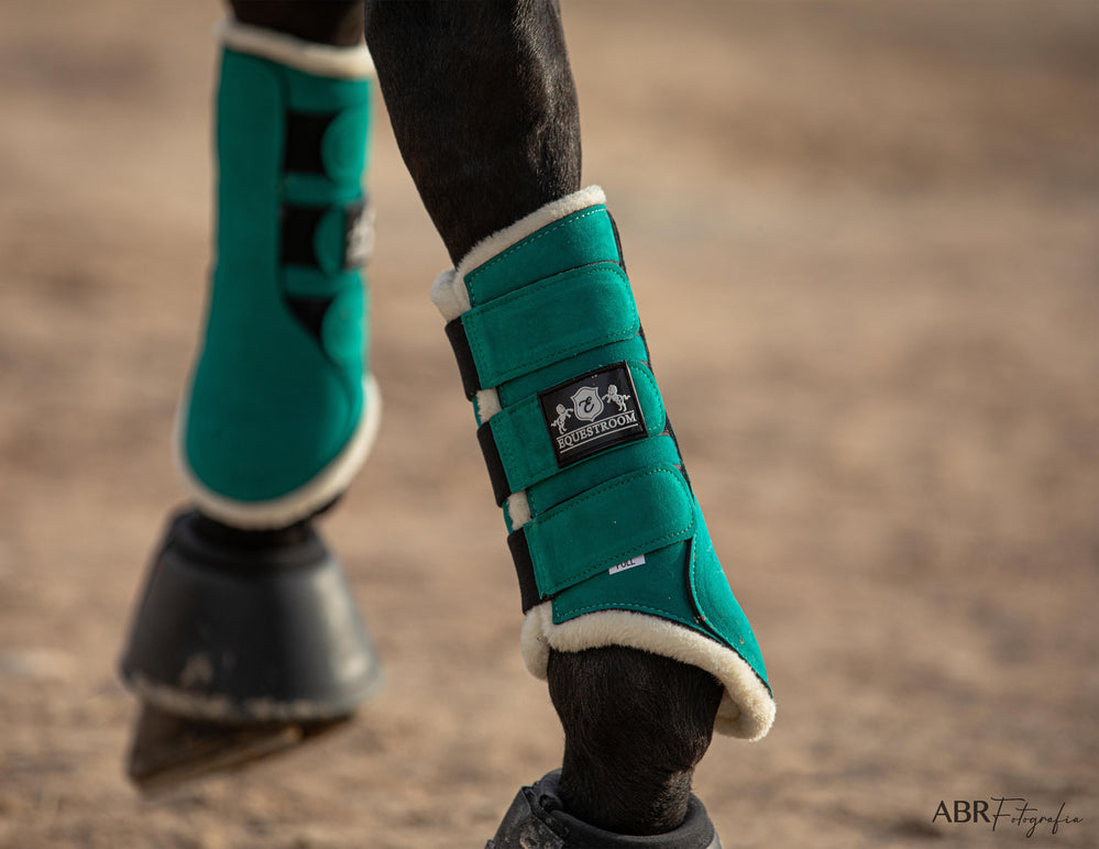 Teal Brushing Boots - Equine Exchange Tack Shop