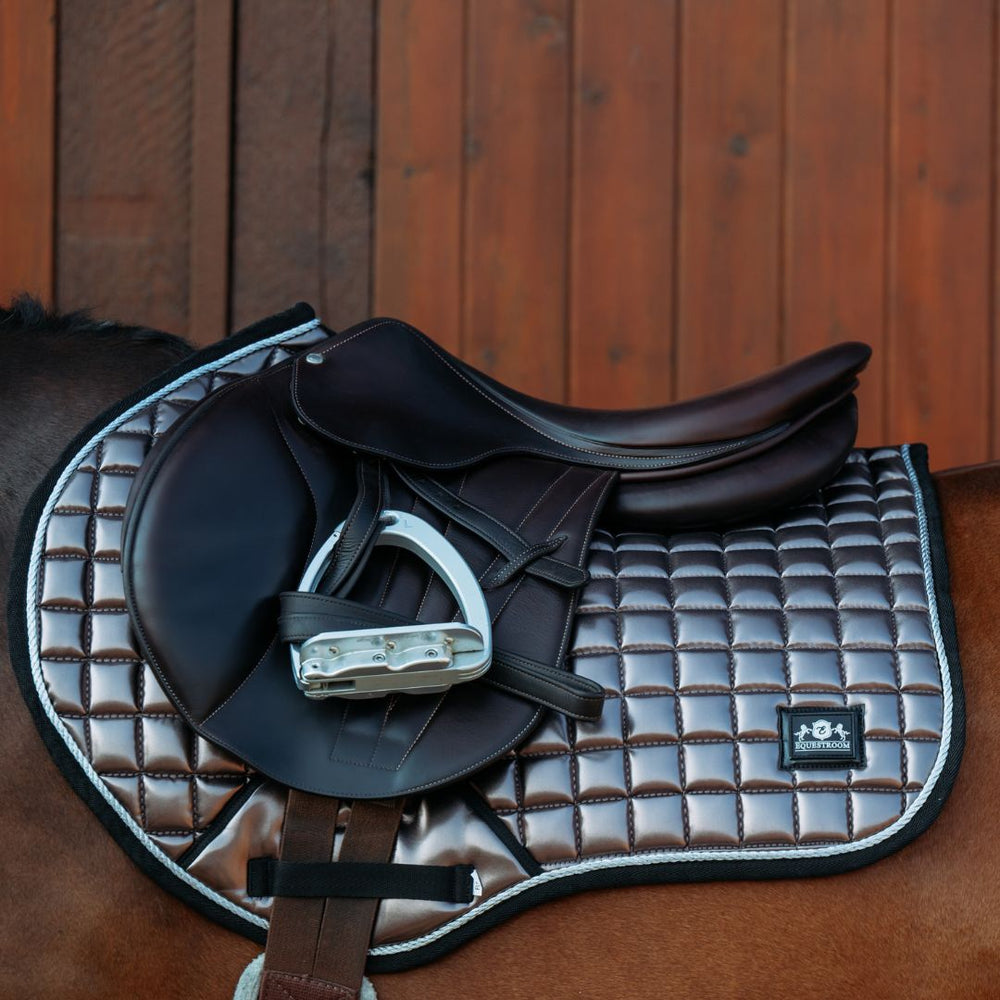 Spaceship Grey Saddle Pad Set - Equine Exchange Tack Shop