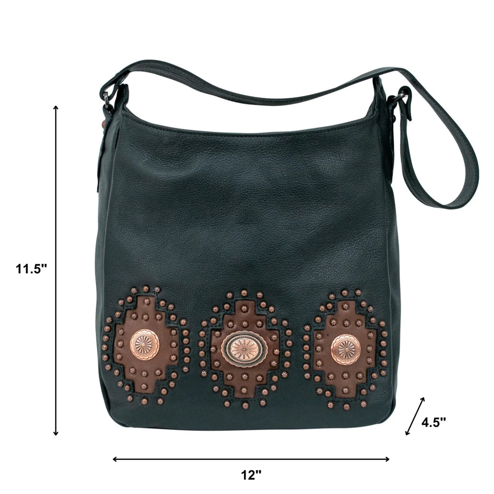 Midnight Copper Ultra Soft Zip‑Top Hobo Bag  