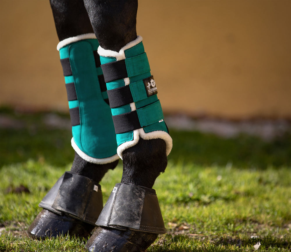Teal Brushing Boots - Equine Exchange Tack Shop