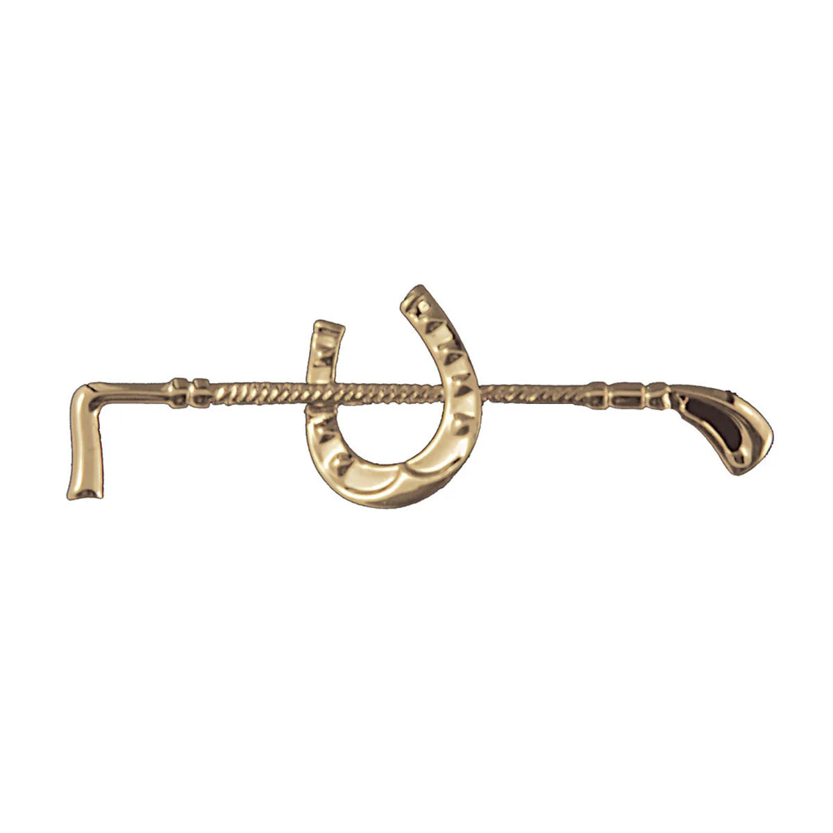 Horseshoe & Crop Stock Pin - Equine Exchange Tack Shop