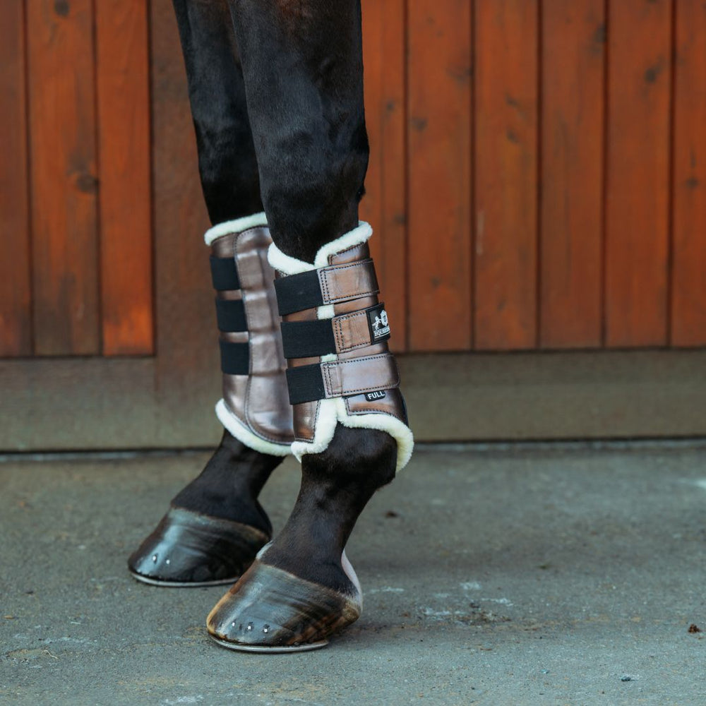 Spaceship Grey Brushing Boots - Equine Exchange Tack Shop