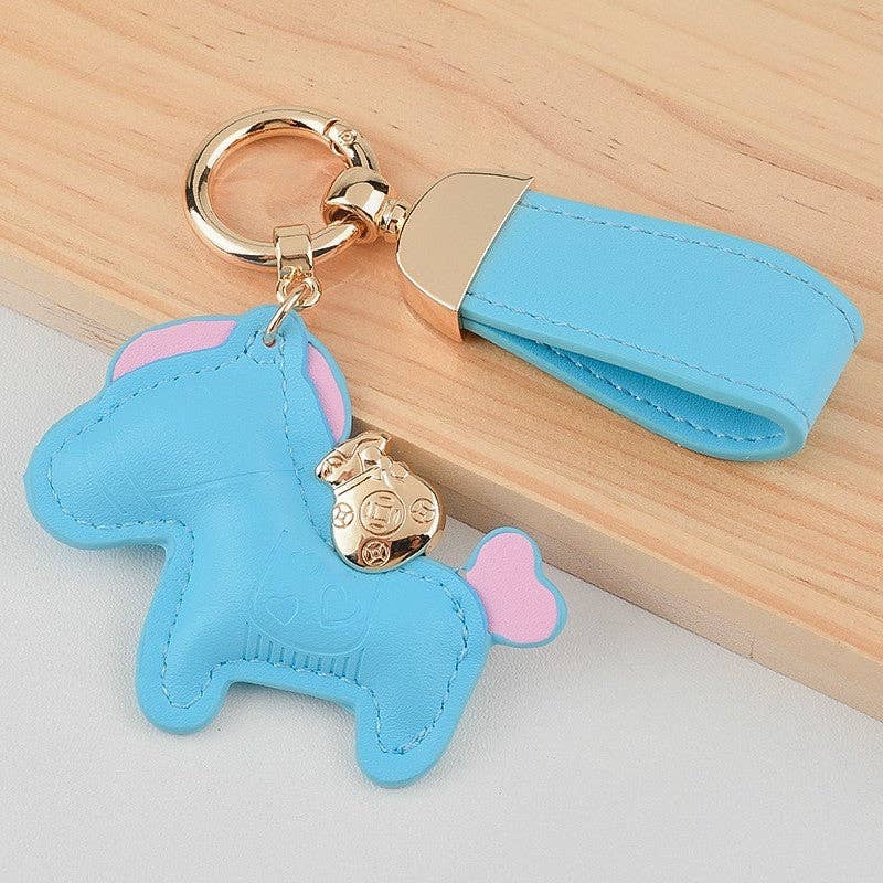 Cute Leather Pony Keychain Pendant - Equine Exchange Tack Shop