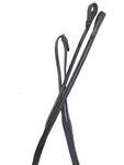 Square Raised Fancy Stitched Rubber Reins w/Stops