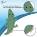 ExionPro Natural Leather Crocodile Dog Toy with Non Toxic Fiber Stuffing- Green Color - Equine Exchange Tack Shop