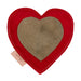 ExionPro Natural Leather Heart Dog Toy with Non Toxic Fiber Stuffing - Red Color - Equine Exchange Tack Shop
