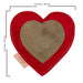 ExionPro Natural Leather Heart Dog Toy with Non Toxic Fiber Stuffing - Red Color - Equine Exchange Tack Shop