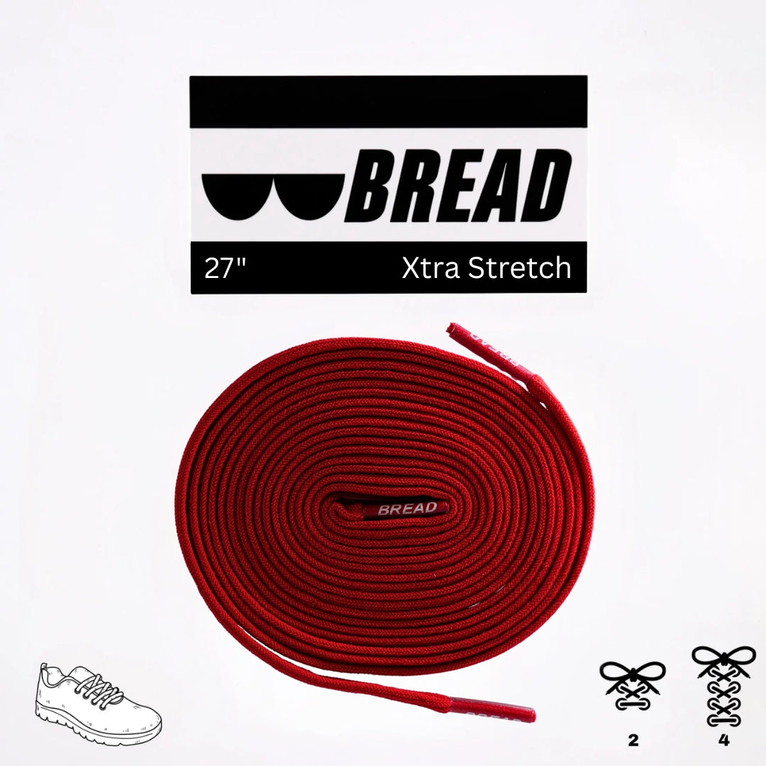 Bold Red Elastic Shoelaces  