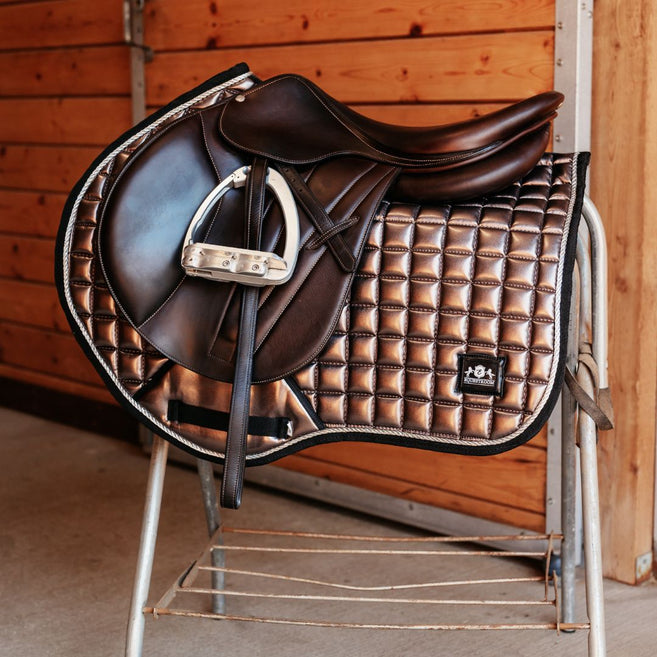 Spaceship Grey Saddle Pad - Equine Exchange Tack Shop