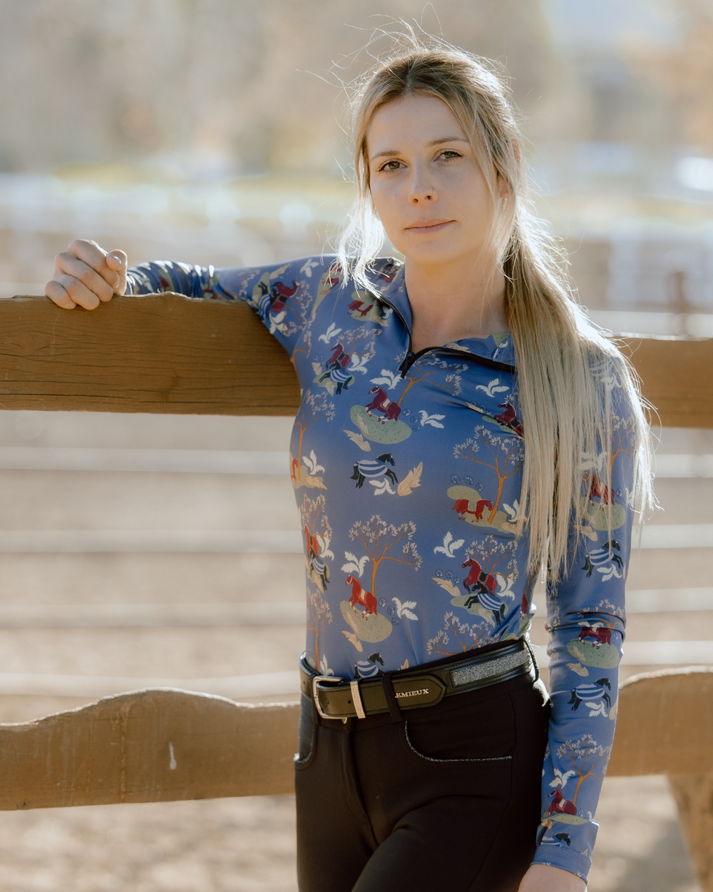 D. D. Impulsion & Straightness LYNN Long Sleeved Training Shirt - Equine Exchange Tack Shop