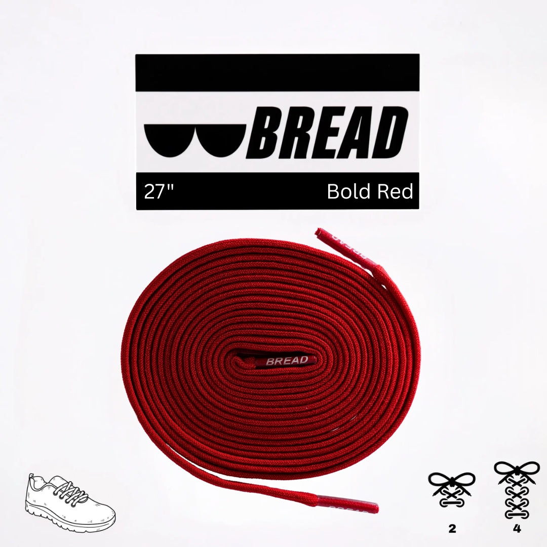 Bold Red Elastic Shoelaces  