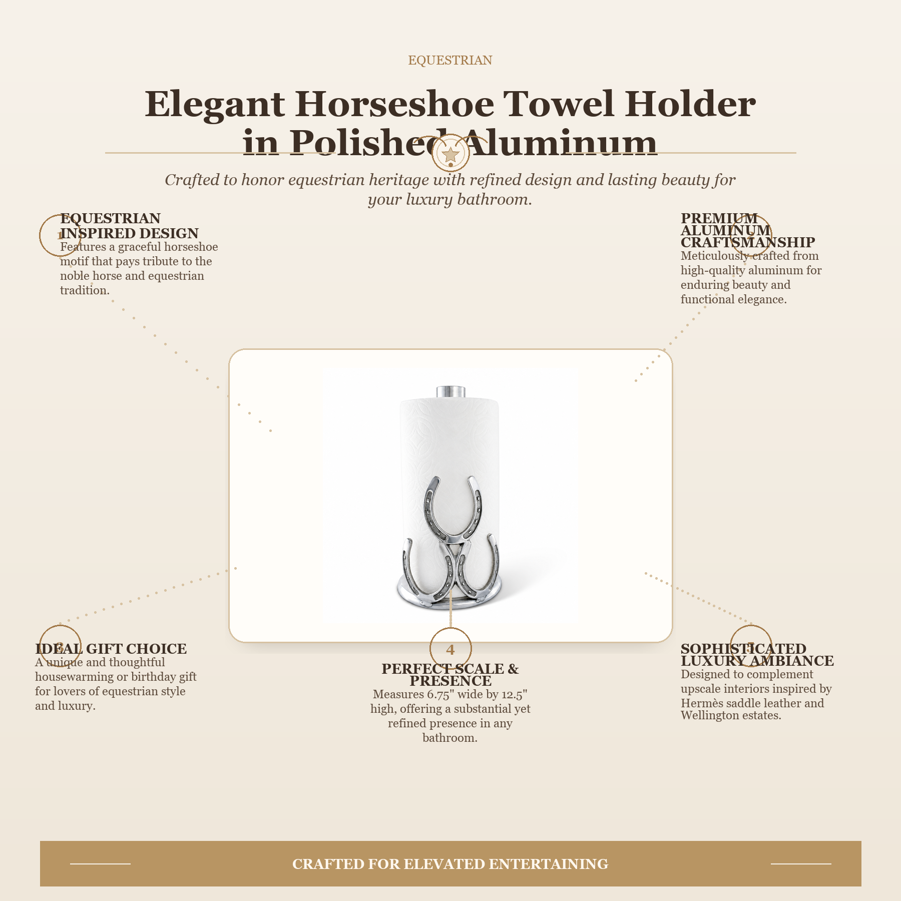 Horseshoe Towel Holder