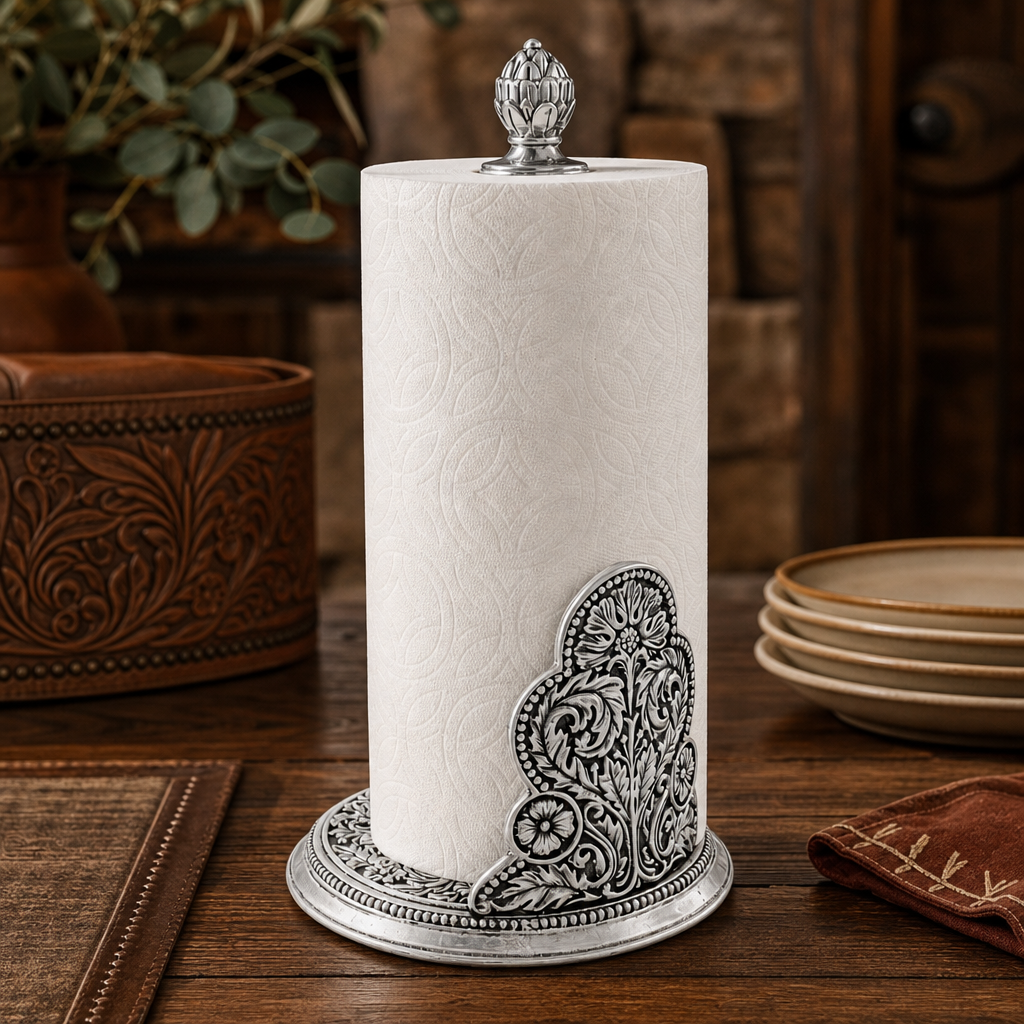 Concho Pattern Paper Towel Holder  