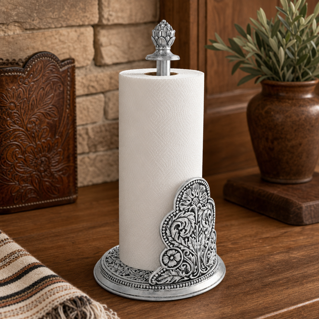 Concho Pattern Paper Towel Holder  