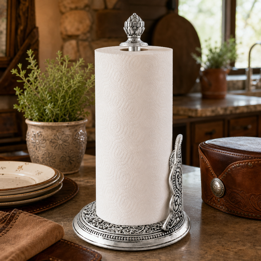 Concho Pattern Paper Towel Holder  