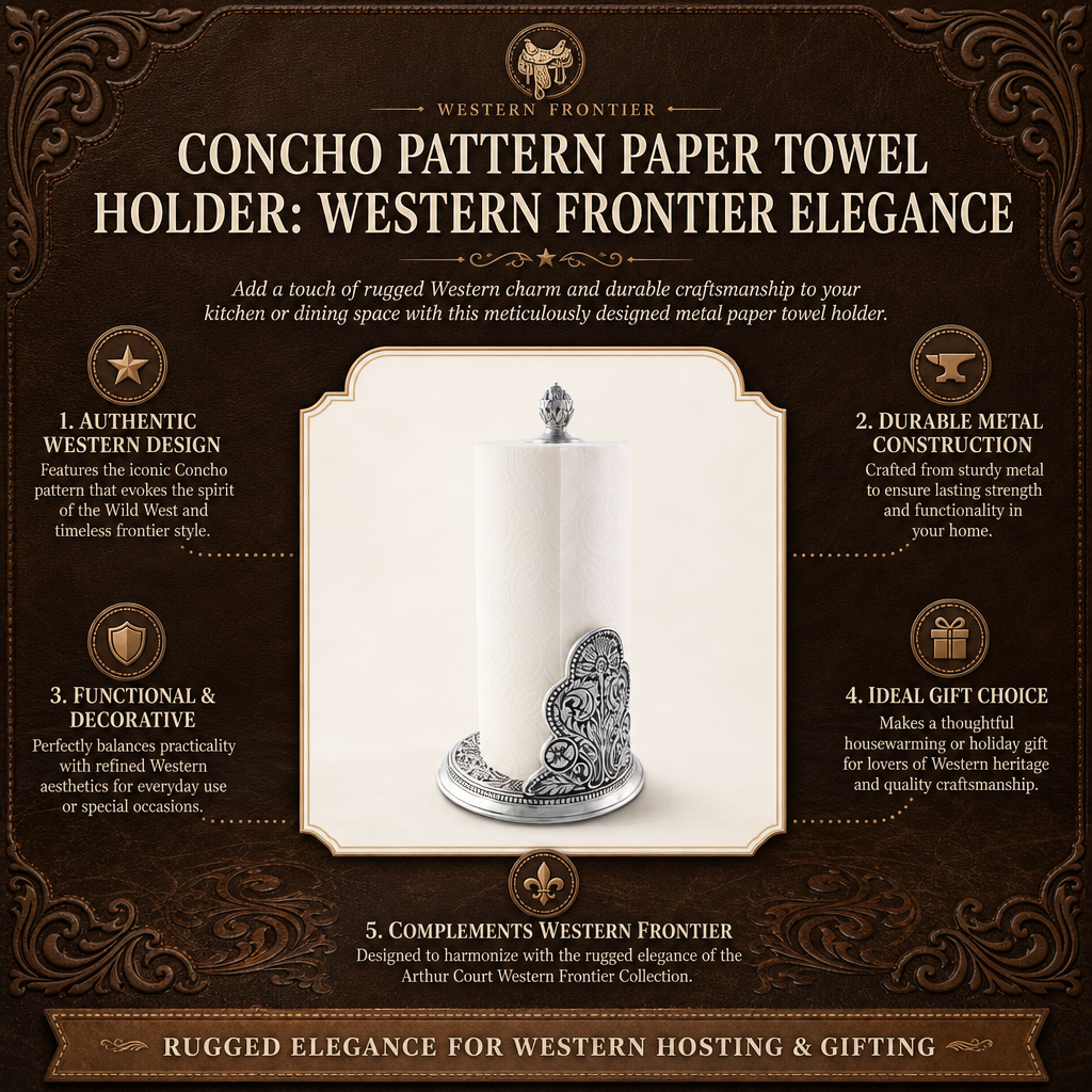 Concho Pattern Paper Towel Holder  