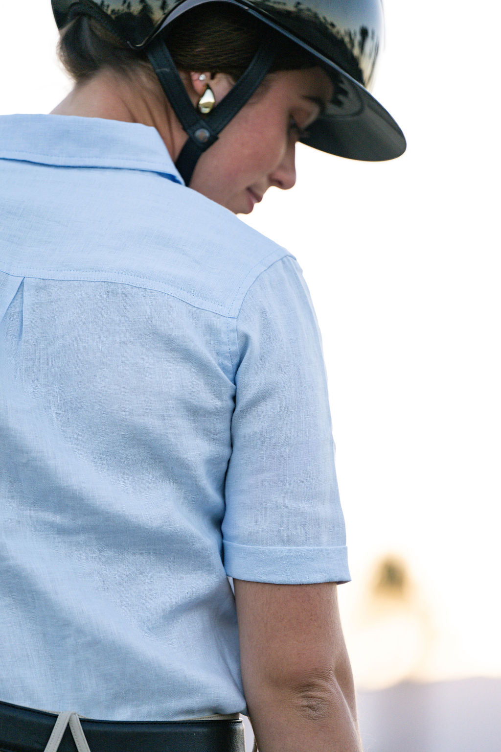 BellEq™ MICHELLE Linen Shirt - Equine Exchange Tack Shop