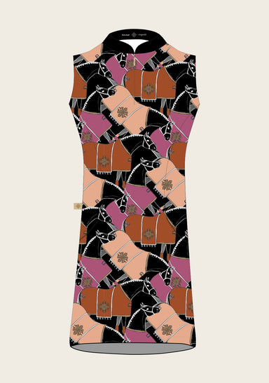 Black Blanketed Horse Golf Dress - Equine Exchange Tack Shop