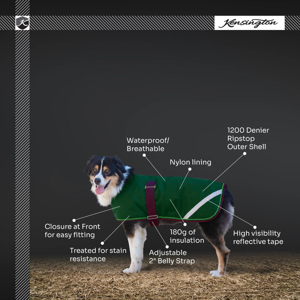 1200D 180G Medium Weight Waterproof & Breathable Dog Coat - Equine Exchange Tack Shop