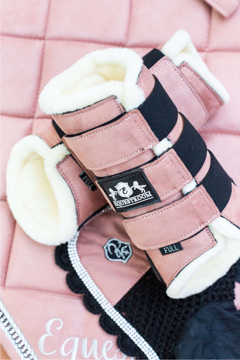 Powder Pink Suede Boots - Equine Exchange Tack Shop