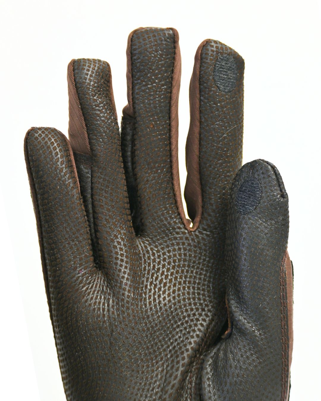 Tackified Copper Tech™️ Leather Premium Riding Glove in Brown - Equine Exchange Tack Shop