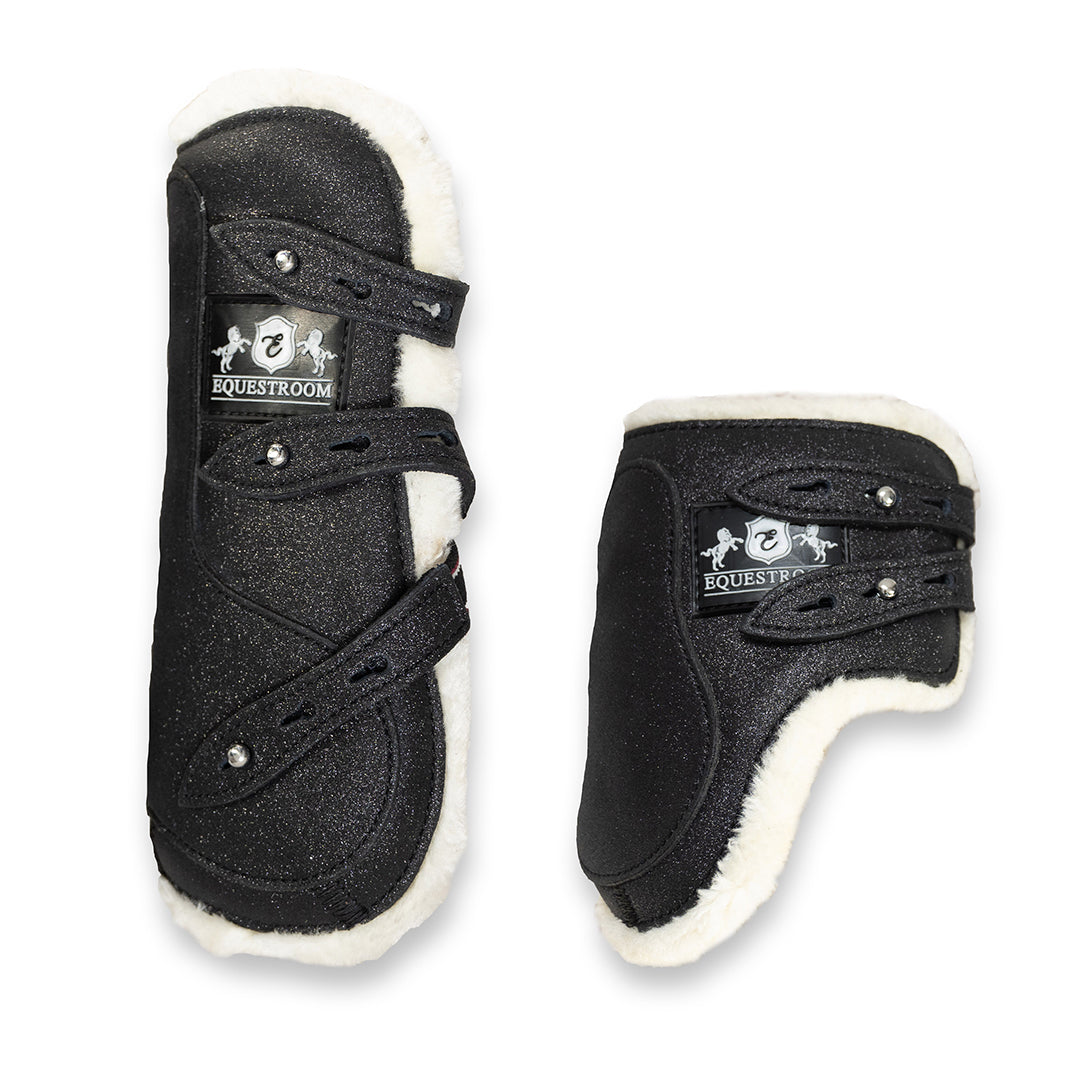 Midnight Black Open-Front Boots - Equine Exchange Tack Shop