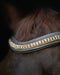 Hidden Flash!  Pro-fit Comfortable Bridle with Patent Noseband and Crystal Browband - Equine Exchange Tack Shop
