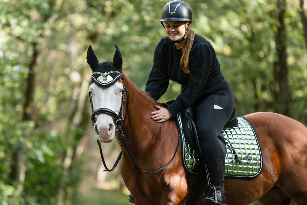 Green Lily Saddle Pad Set - Equine Exchange Tack Shop