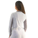 Cool and Comfortable White Sun Shirt with Glitter Bars - Equine Exchange Tack Shop