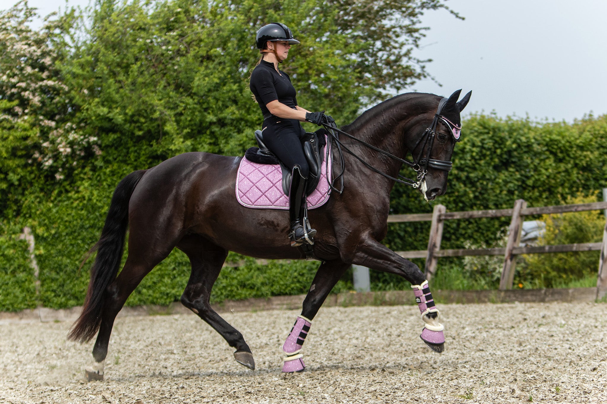 Pink Mist Saddle Pad Set - Equine Exchange Tack Shop