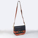 Saratoga- Horse Bit Crossbody Luxury Leather Handbag in Cognac on Black - Equine Exchange Tack Shop
