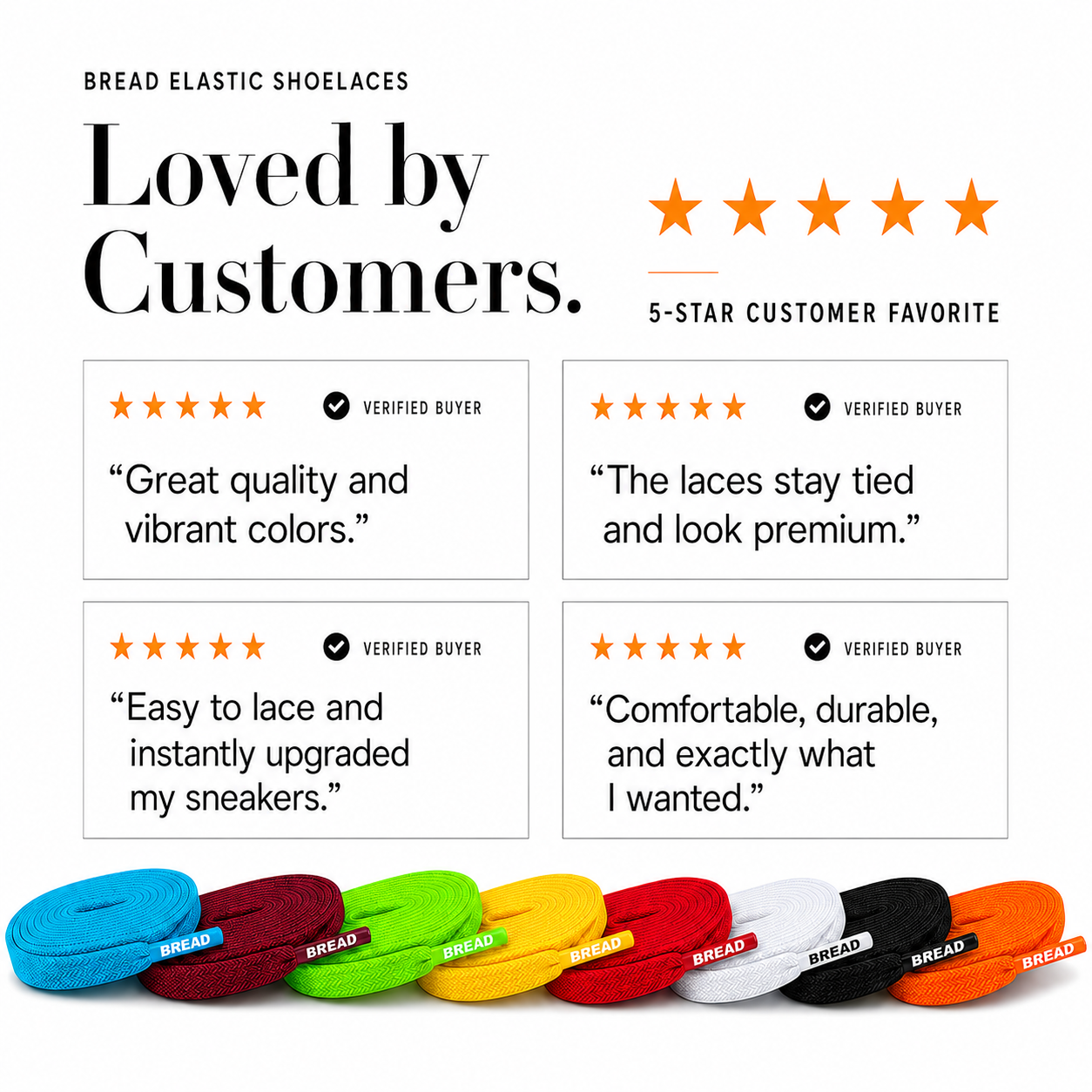 Bold Red Elastic Shoelaces