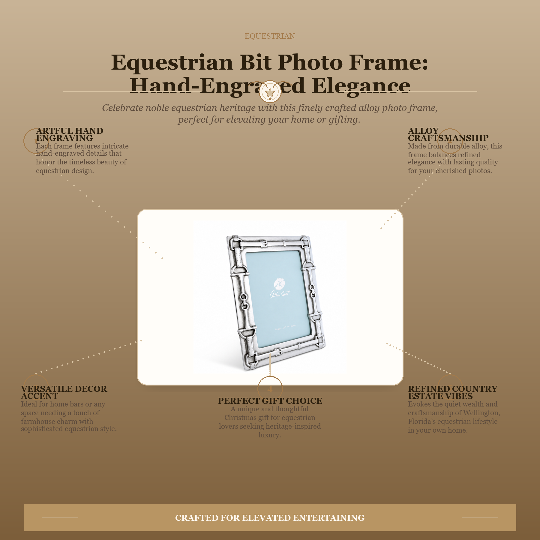 Equestrian Bit Photo Frame