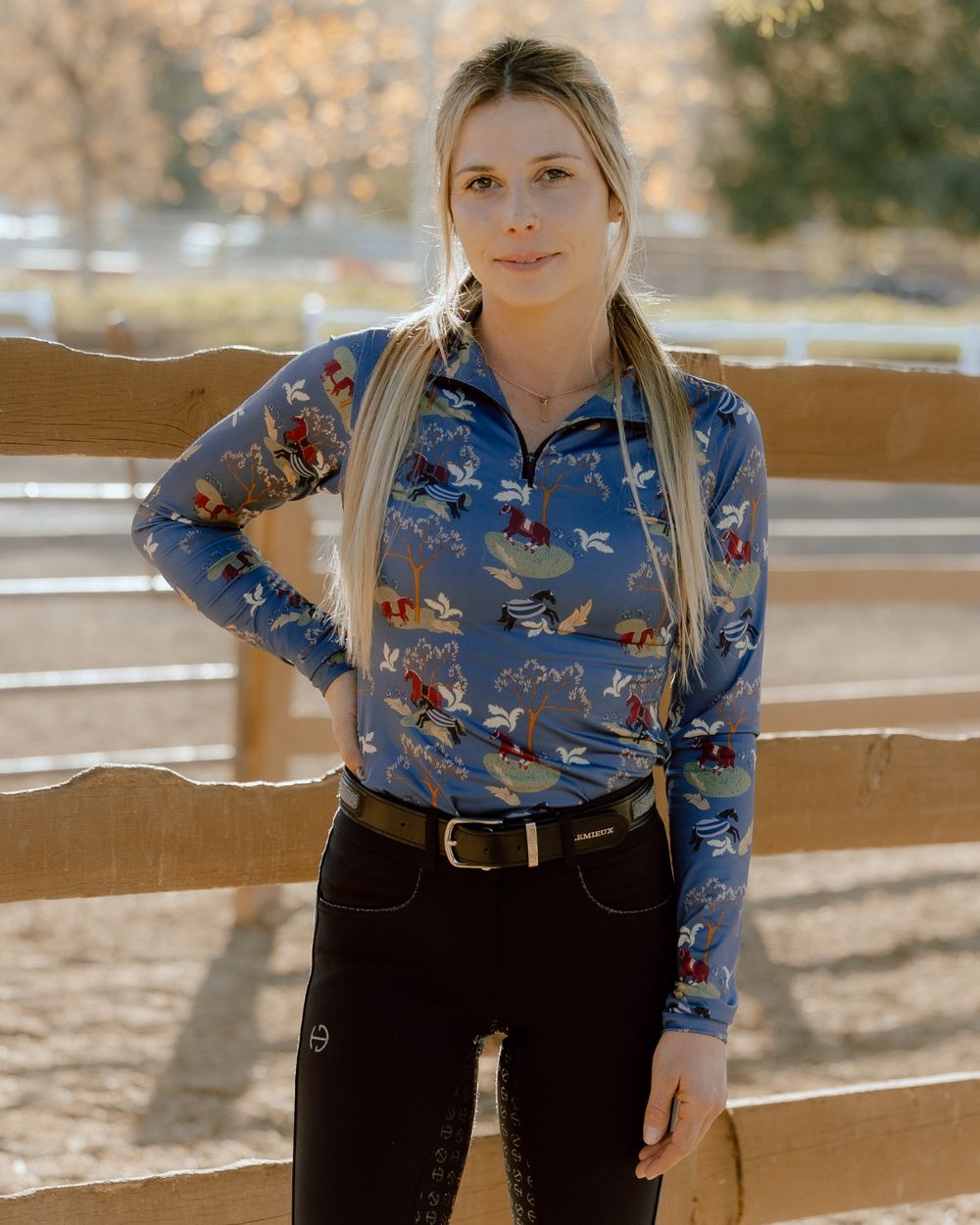 D. D. Impulsion & Straightness LYNN Long Sleeved Training Shirt - Equine Exchange Tack Shop