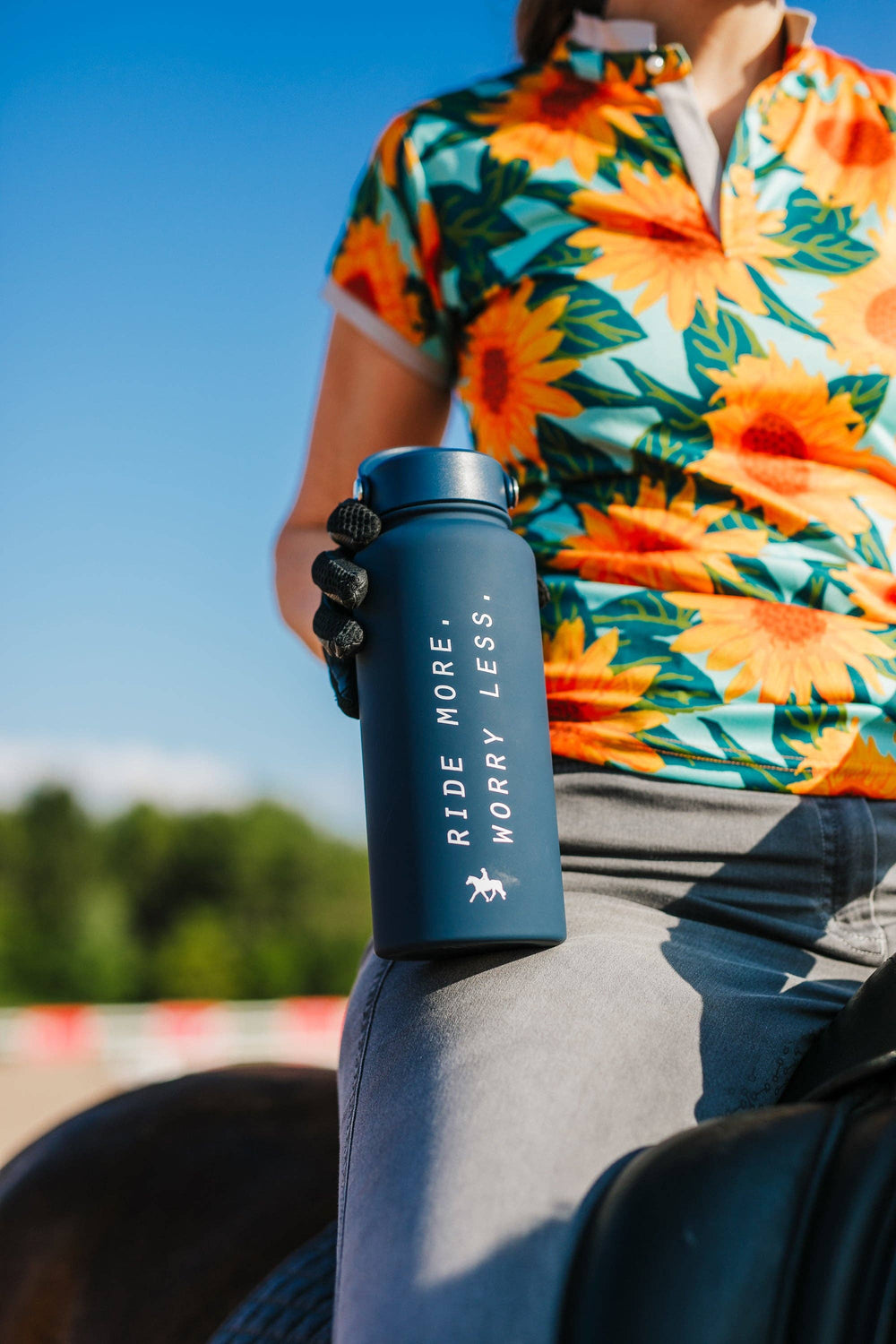 Ride More Worry Less Water Bottle - Equine Exchange Tack Shop
