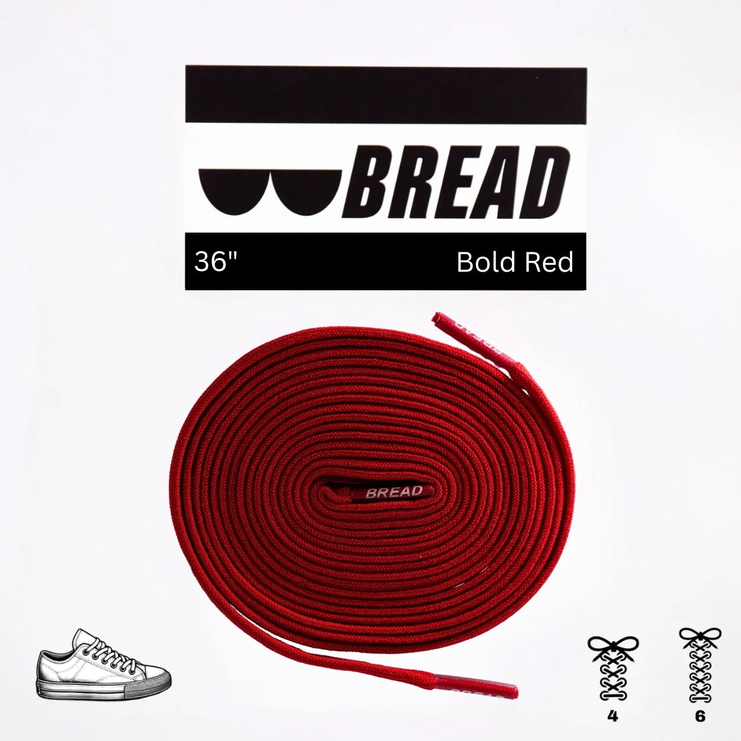 Bold Red Elastic Shoelaces  