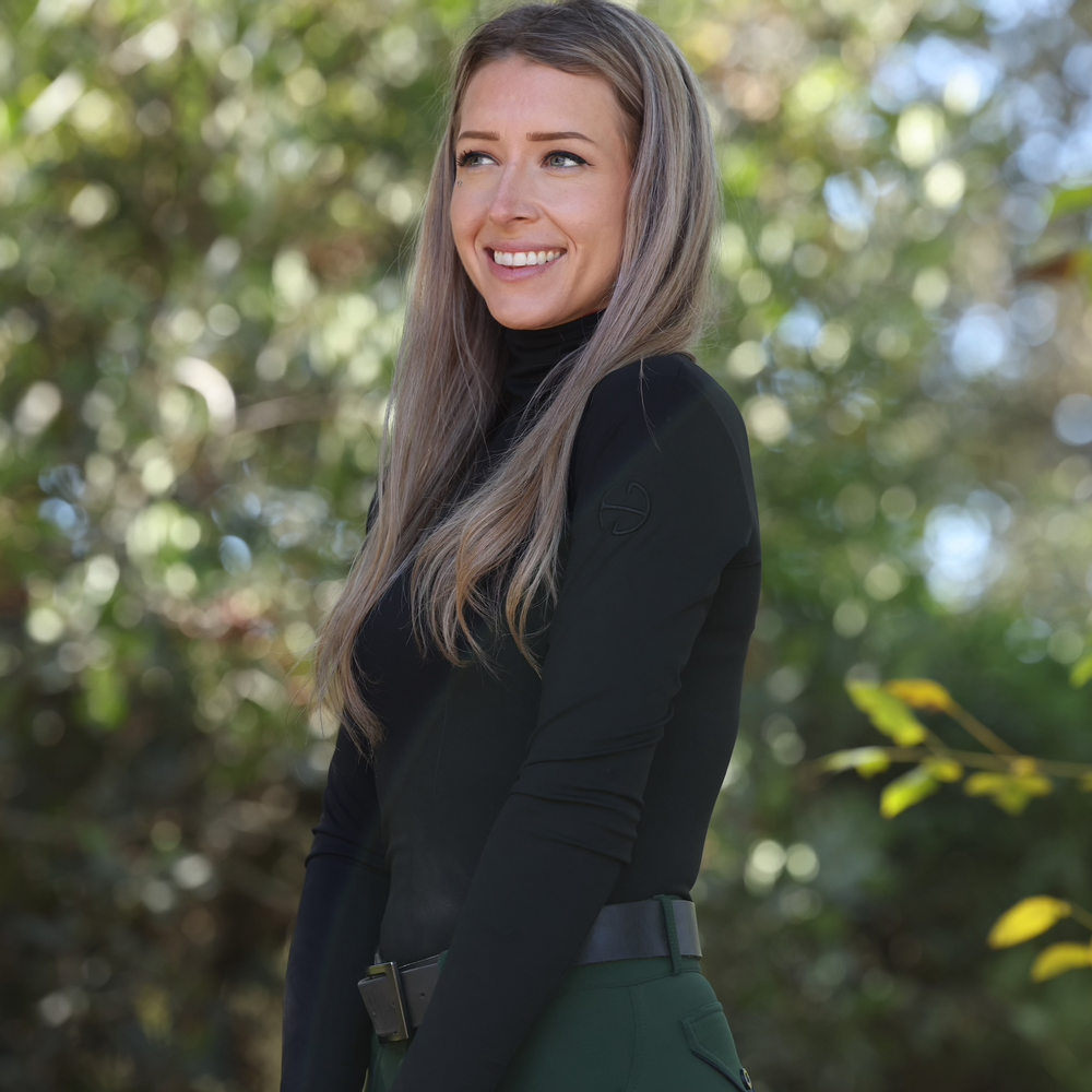 Jill - Long Sleeve Activewear Turtleneck - Equine Exchange Tack Shop