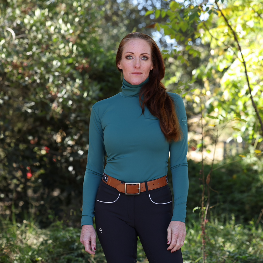 Jill - Long Sleeve Activewear Turtleneck - Equine Exchange Tack Shop