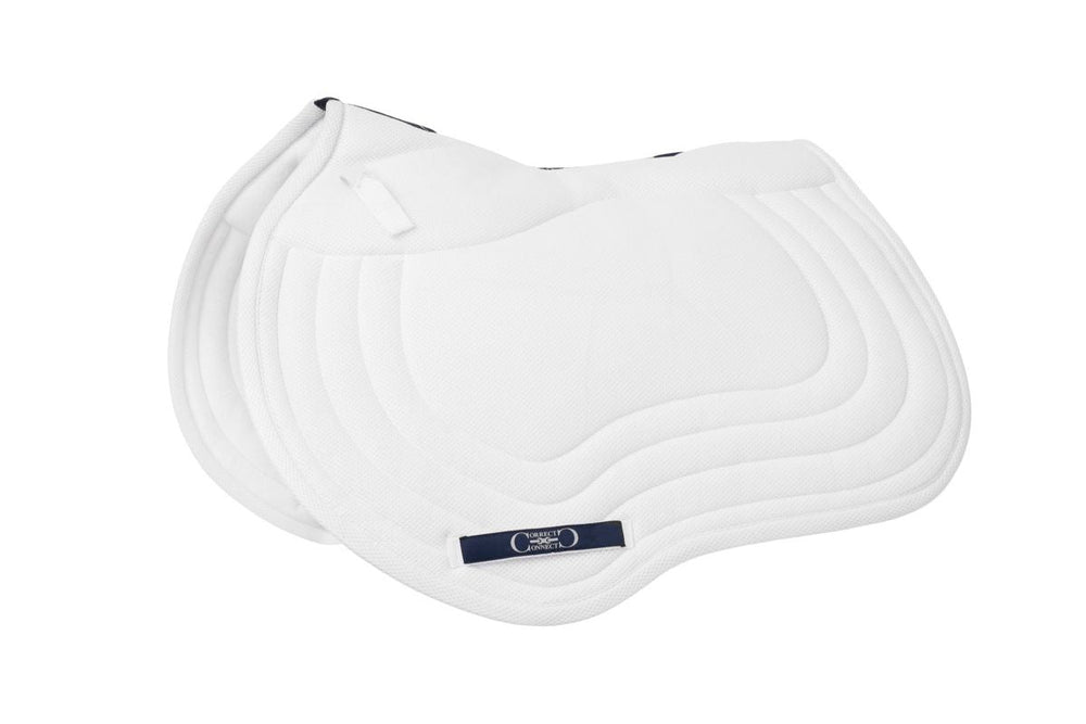 General Purpose Mesh Saddle Pad with Quick Dry Cotton Lining in Navy, White, or Black - Equine Exchange Tack Shop