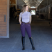 Evolution Full Seat Breeches - Dark Plum - HIGH WAIST - Equine Exchange Tack Shop