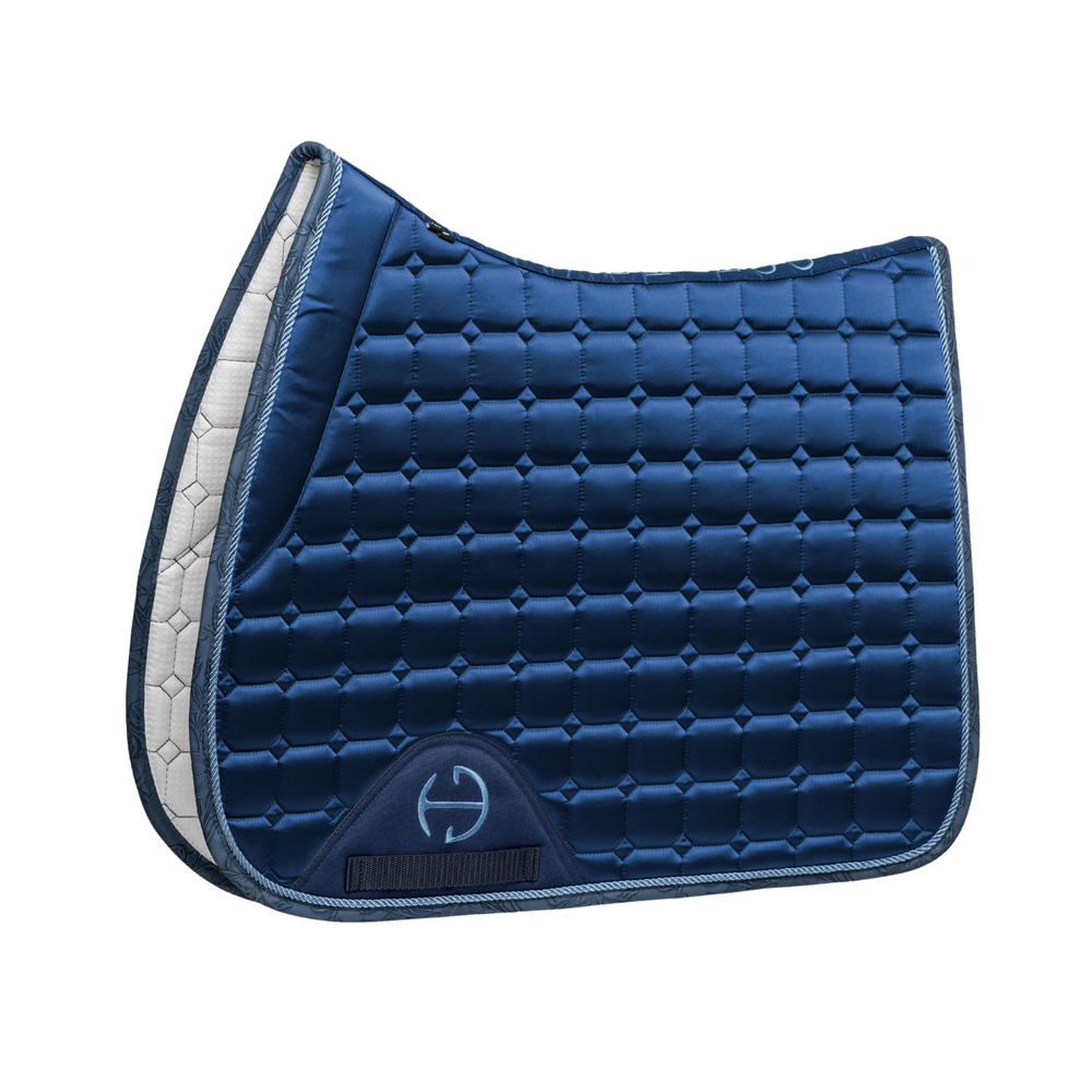 Satin Classic Jump Saddle Pad - Prussian Blue - Equine Exchange Tack Shop