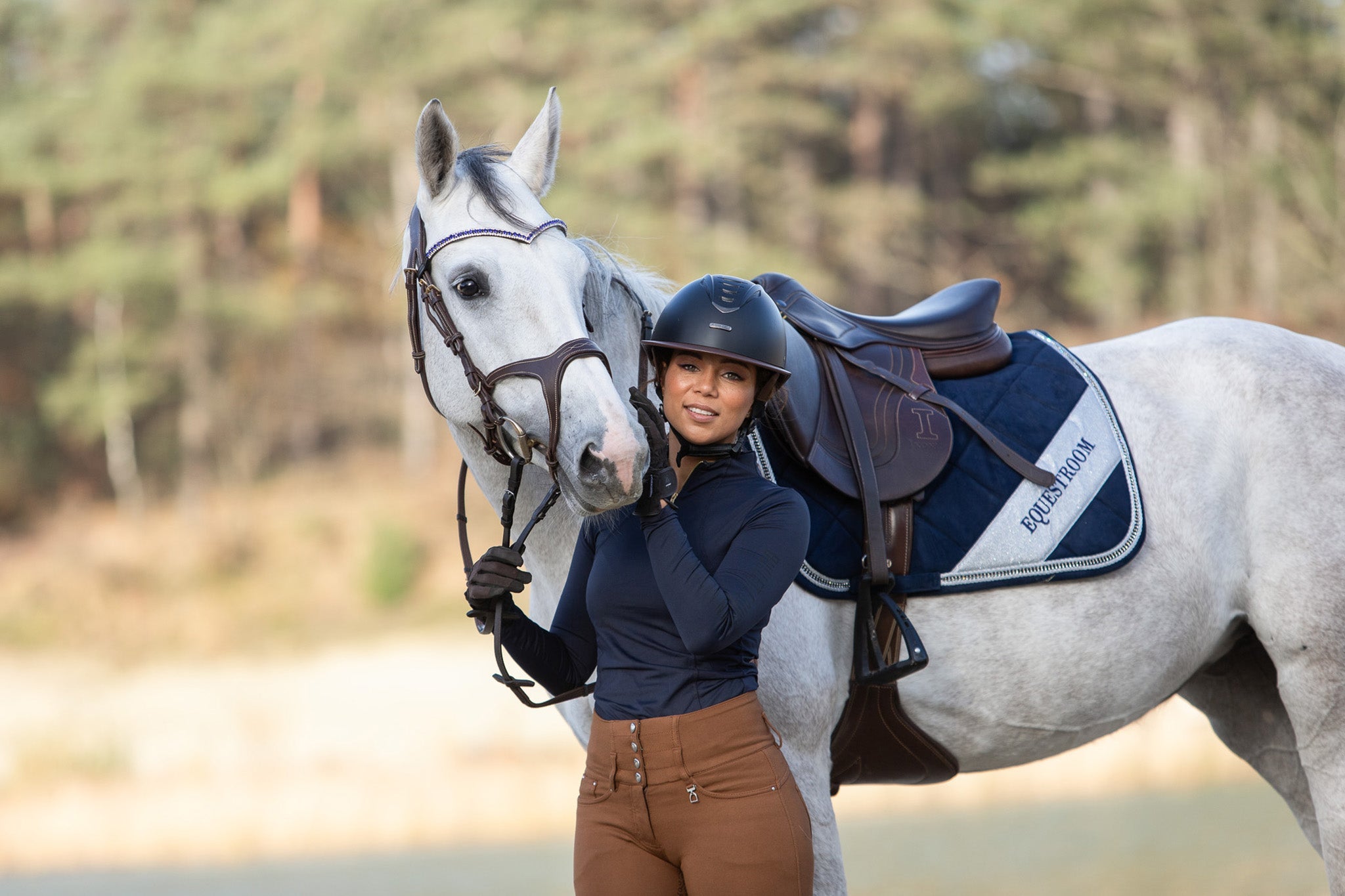 Blue Astra Saddle Pad Set - Equine Exchange Tack Shop