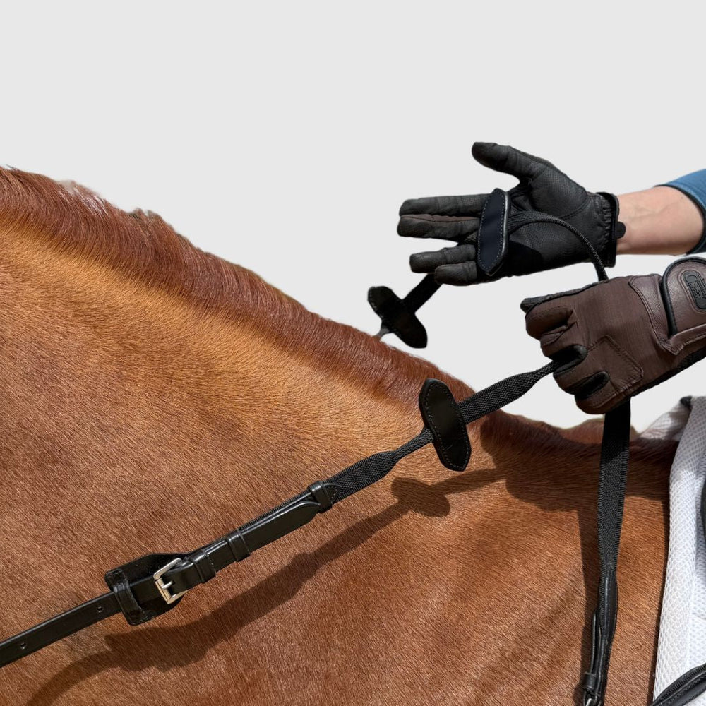 Aaron Vale Rein with 3 Slim Hand Grips - Equine Exchange Tack Shop