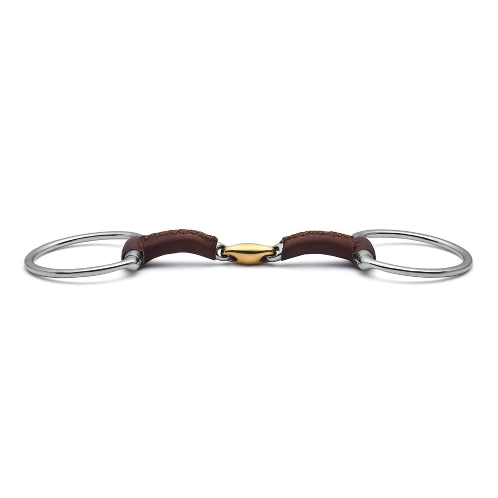 Eggbutt Lozenge Leather Covered Snaffle - Equine Exchange Tack Shop
