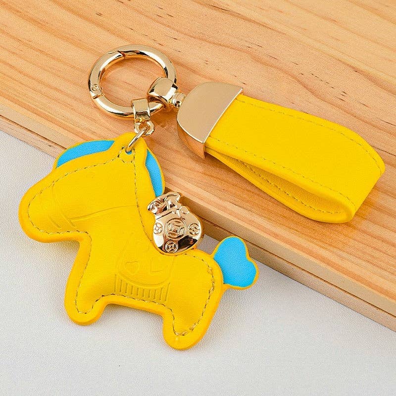 Cute Leather Pony Keychain Pendant - Equine Exchange Tack Shop