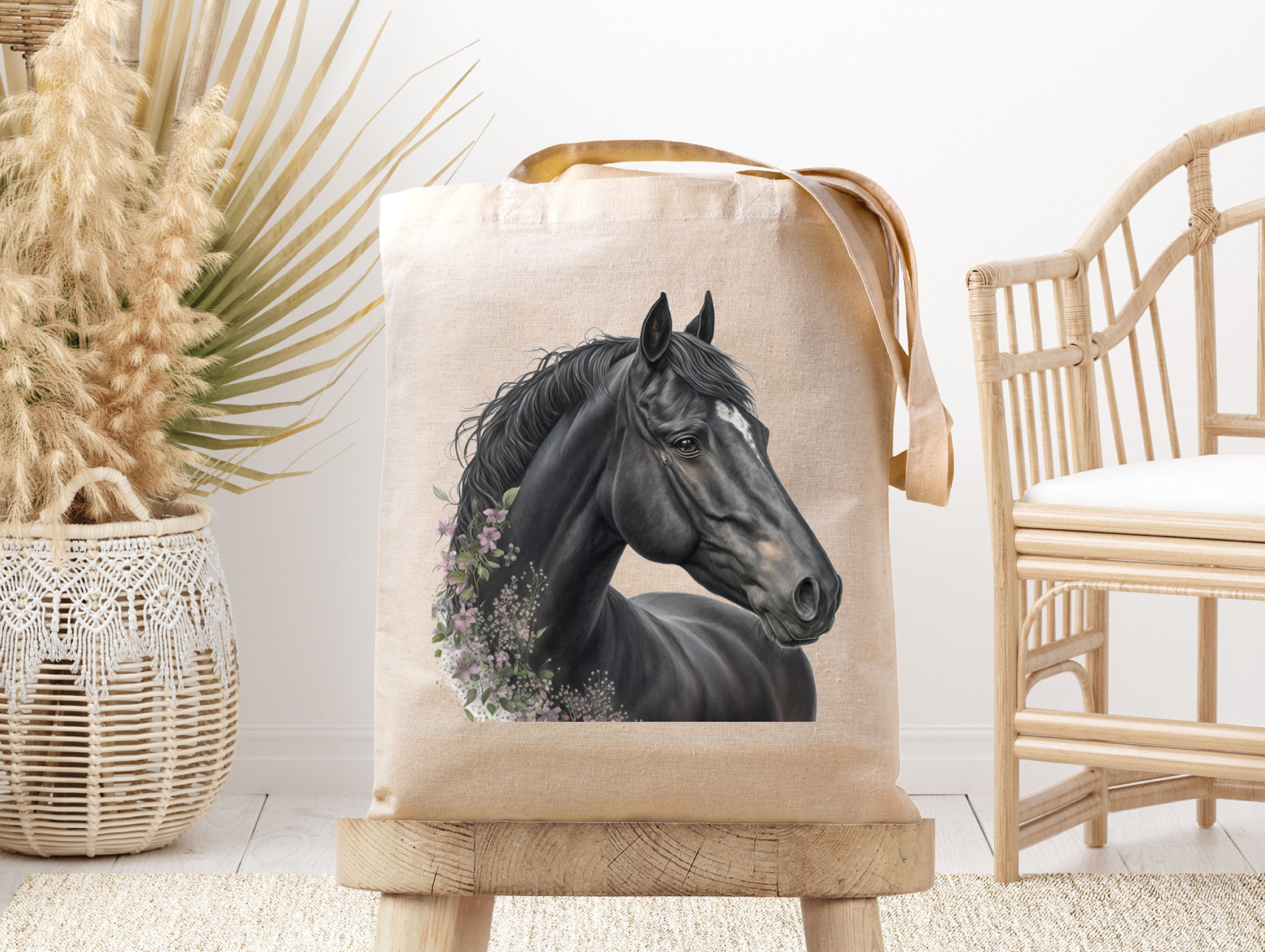 Elegant Bay Canvas Tote Bag - Equine Exchange Tack Shop
