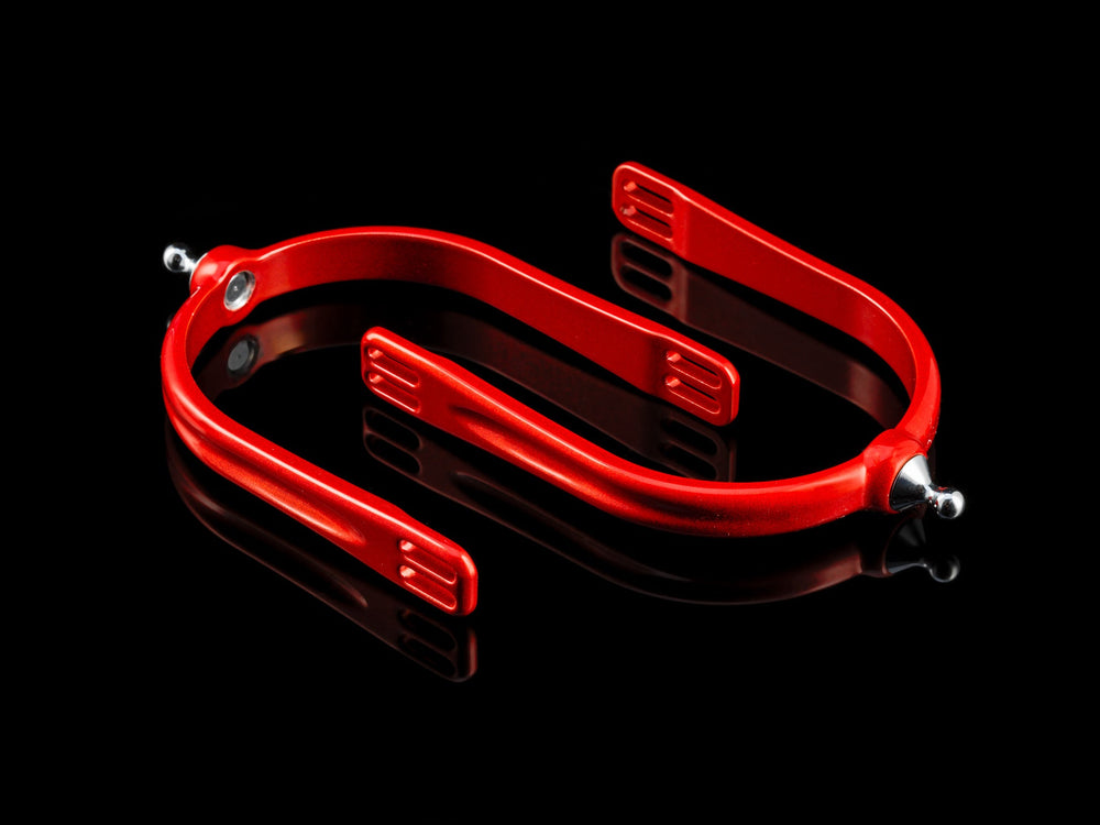 American Equus Quik-X Interchangeable English Spurs Illusion Red - Equine Exchange Tack Shop