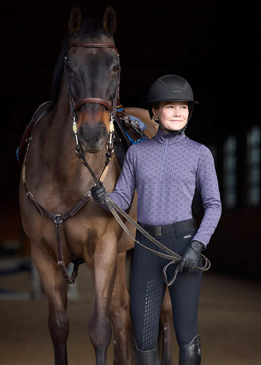 Snaffle Links Fleece Half Zip Shirt - Equine Exchange Tack Shop