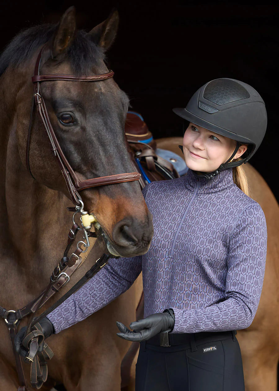 Snaffle Links Fleece Half Zip Shirt - Equine Exchange Tack Shop